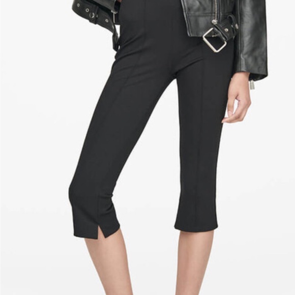 Anine Bing Black Cropped Pants - Picture 1 of 4